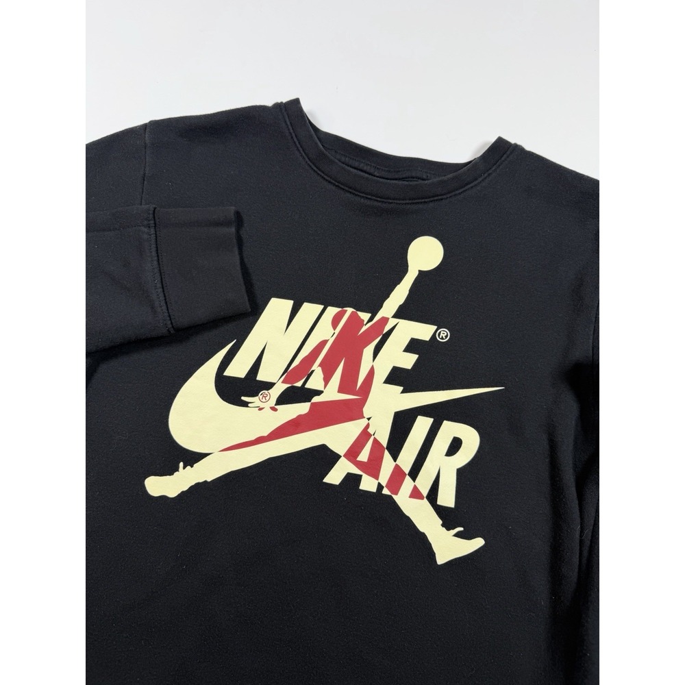 Jordan Air Nike Sweater Youth Size L Jumpman Crew Neck Fleece Sweatshirt